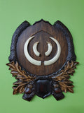 Trophy stand for wild boar DDS02, handpainted